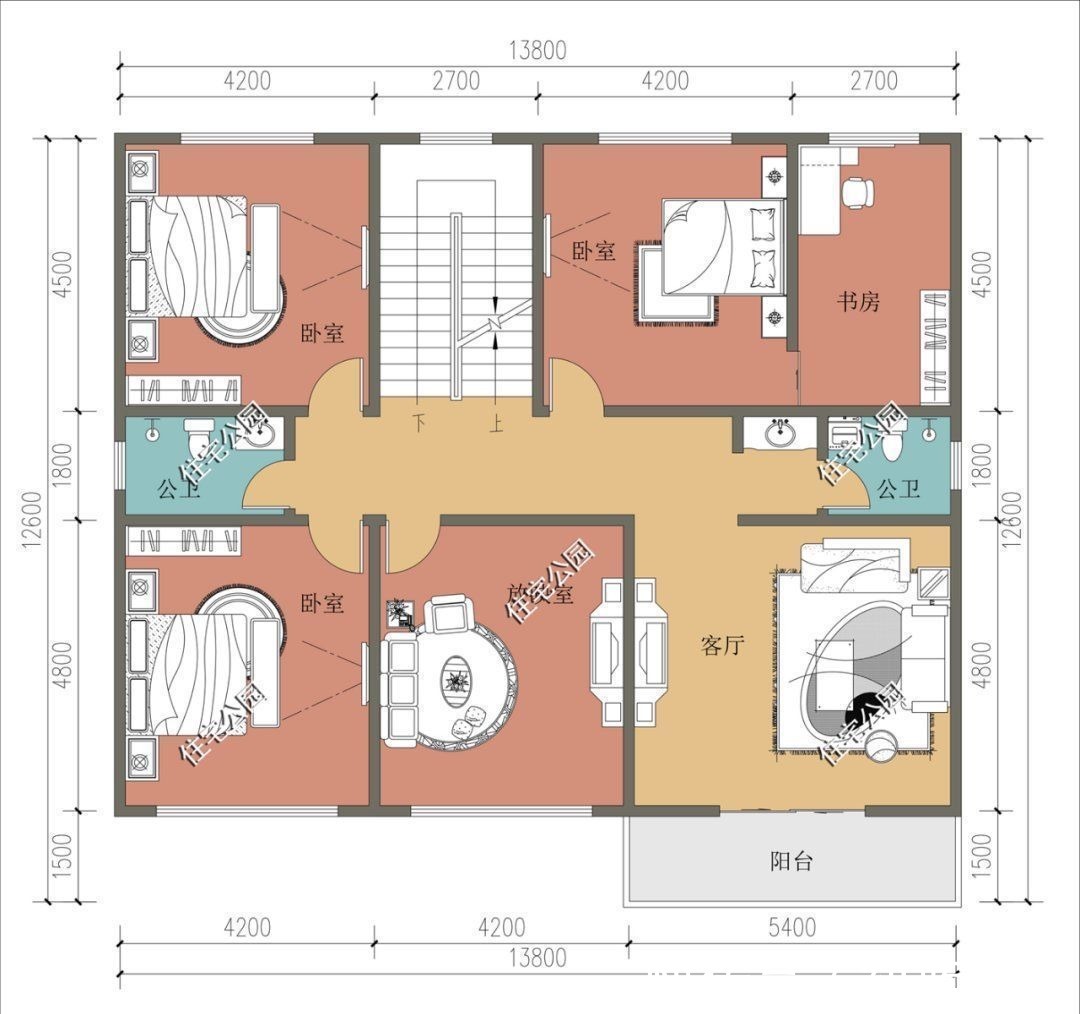 居住|9间卧室才够住，这样的农村别墅，不建是自己的损失