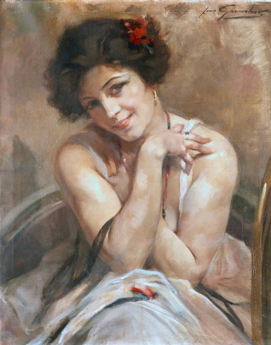 共济会@比利时艺术家古韦卢斯油画里的女子,有深度有内涵