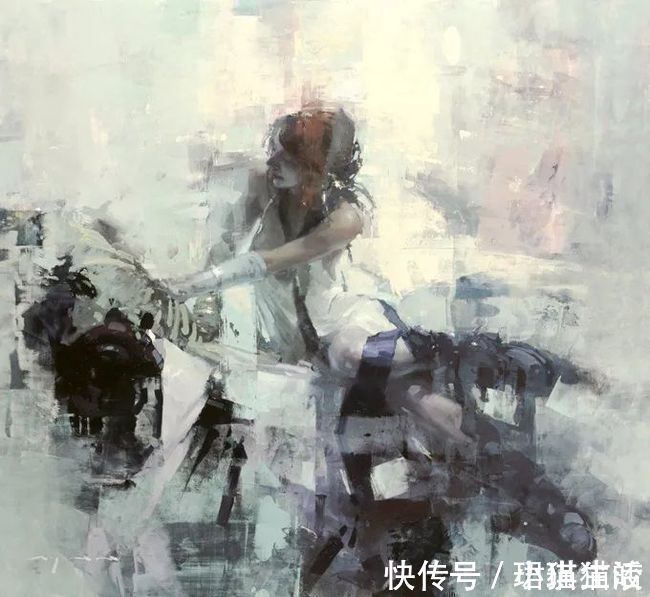 油画#艺术家杰里米·曼恩的油画，颜色既生动又大气！