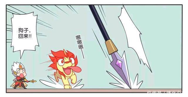 操作|王者荣耀漫画:马超对着杨戬的狗秀操作;哮天犬一脸崇拜!