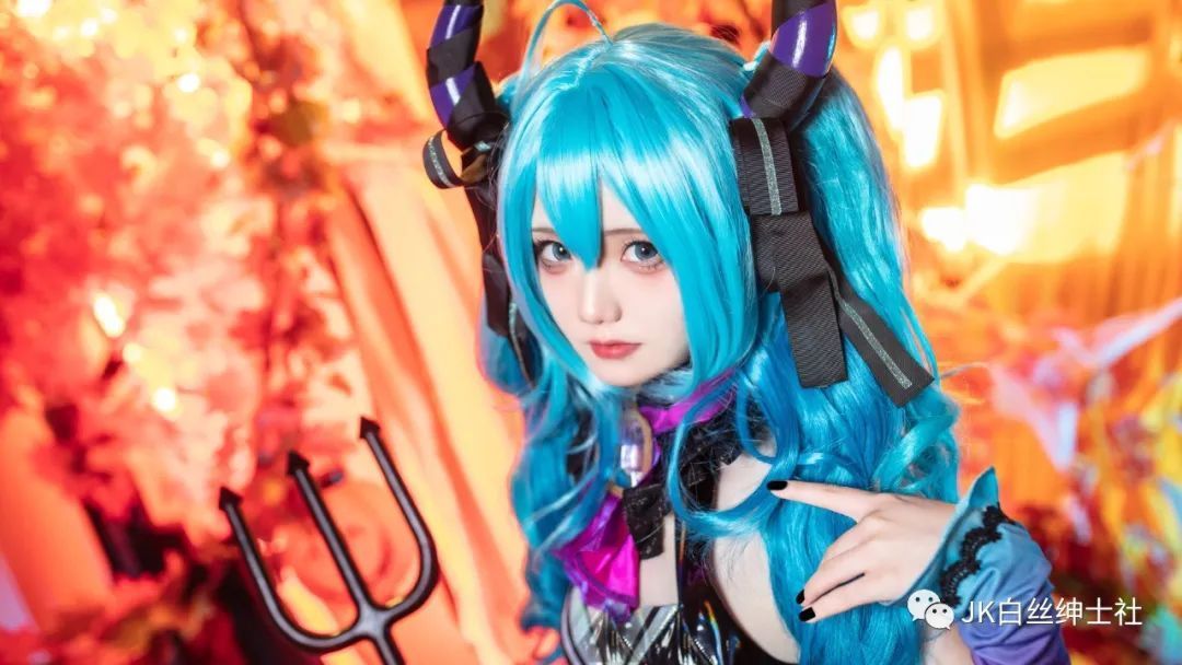 cos：?初音小恶魔cos正片@皖鸽鸽