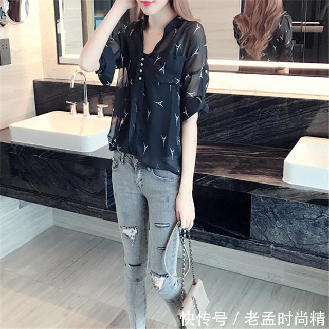 穿着|春季流行的妈妈雪纺衫,显白显优美,提亮肤色有气质
