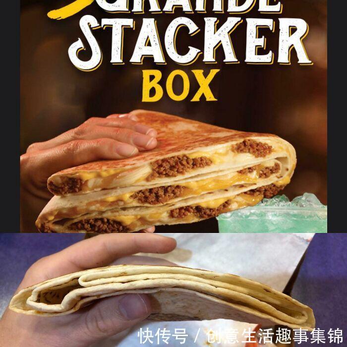 VS|30张美食广告.VS.实际对比照,再也不相信广告了