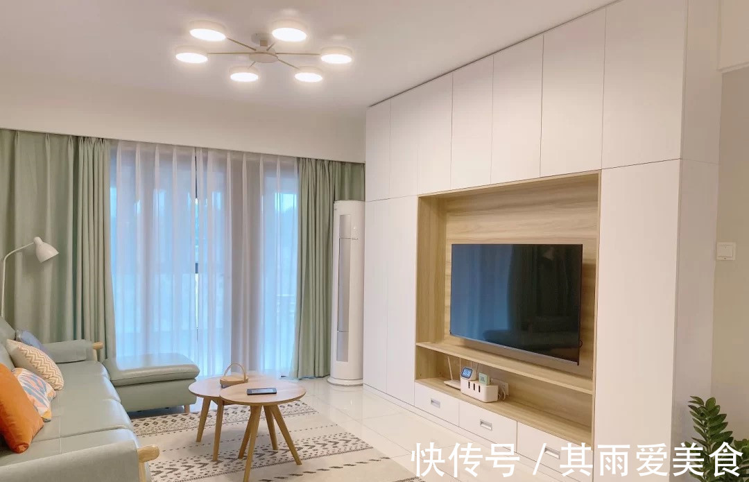 薄荷蓝|走进她家,才知什么叫美观与实用并存,全屋温暖又清爽,太舒服了