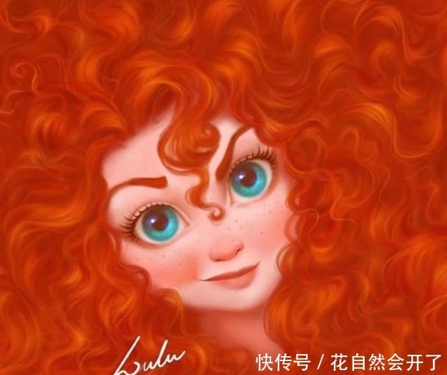 当迪士尼公主发量变多，爱丽儿红发太亮眼，艾莎女王让人羡慕