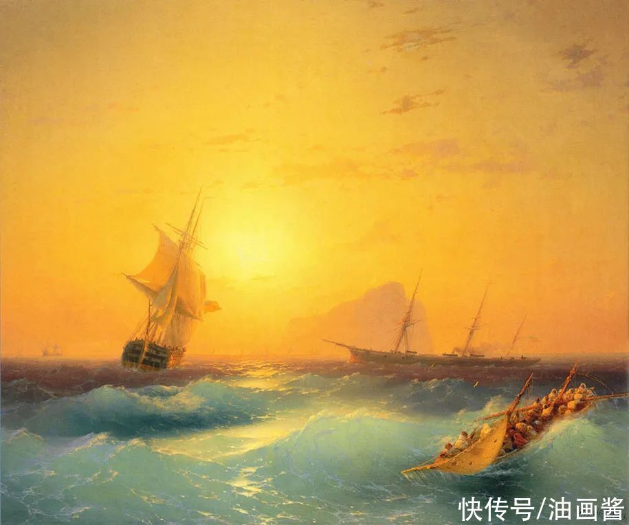  自带|自带几十倍滤镜的画家，画出梦幻般的海景，让人心旷神怡