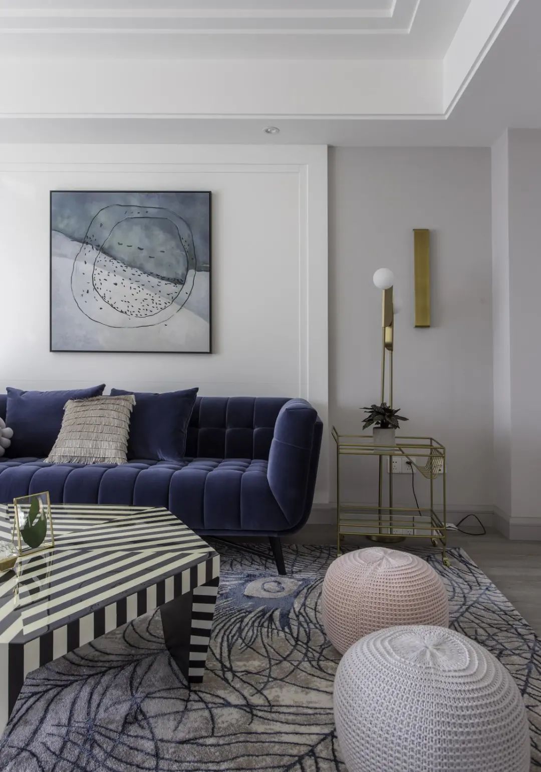 舒适|180㎡浪漫小窝，蓝与粉、灰与白，优雅情趣，轻松舒适