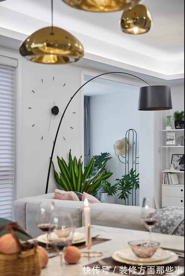 装修风格|100平现代简约风三居室,清新不失活力,优雅中带着精致