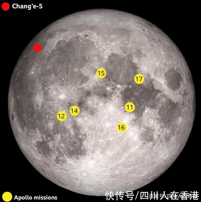 月球 中国嫦娥五号离开月球表面，开始返回地球