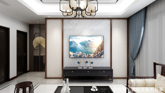 古木|97平新中式三居室,一盆绿植,两杯清茶,忆年少之事