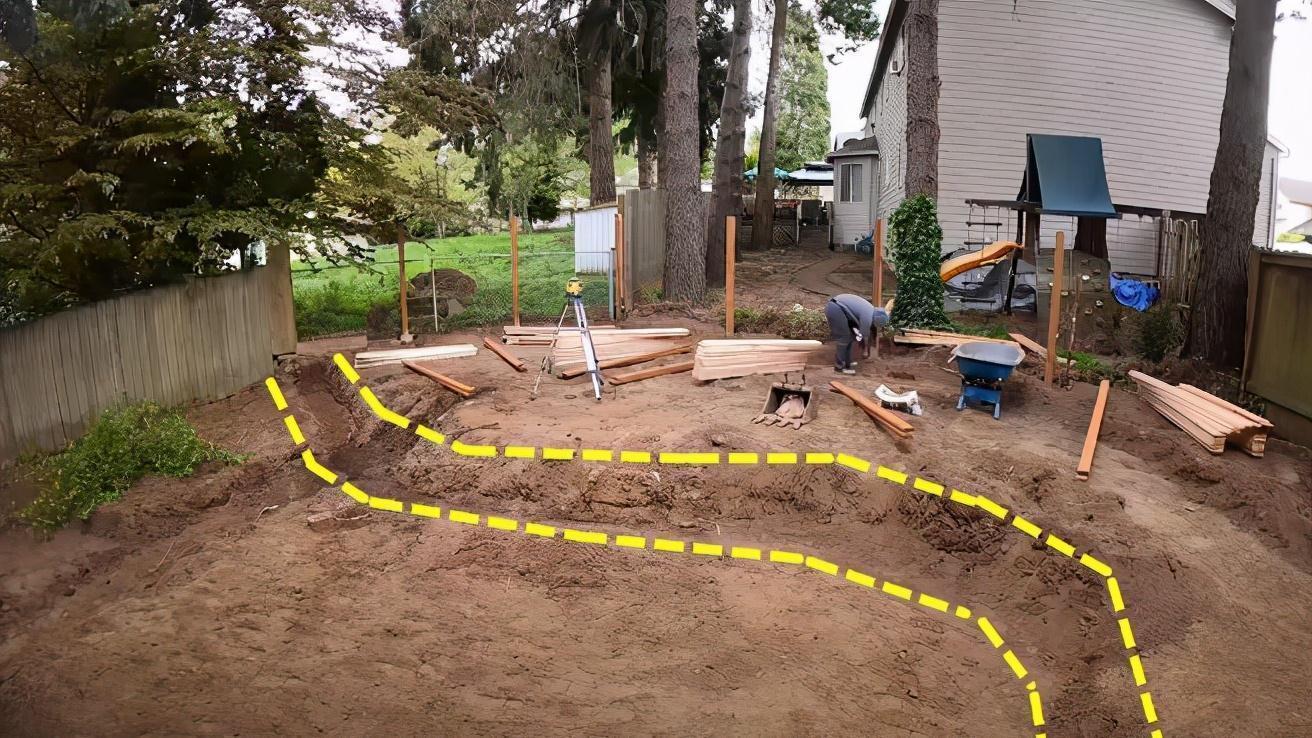 铺设|荒芜的庭院这样改,一半花园一半户外休闲地,10天让它身价翻倍!