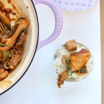 珐琅|谁说小白不能做硬菜？可乐芋头炖鸡，零难度超下饭