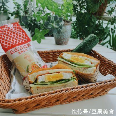 三明治|明天要上班，今天吃大餐#丘比三明治#早餐三明治