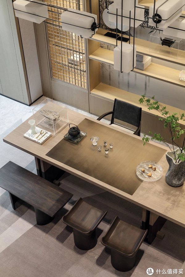 中式|河南小夫妻的318㎡别墅火了，入户诗意新中式，藏不住的高级感