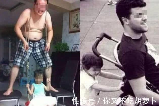 二胎政策|爸爸带女儿和带儿子的对比照,看完心疼儿子一万遍
