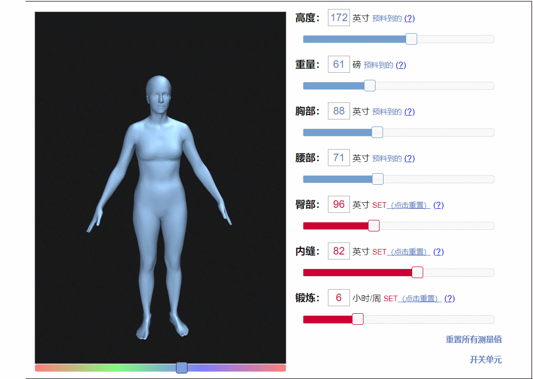 腰臀比|7个维度模拟出你的3d身材，这是什么神仙操作？