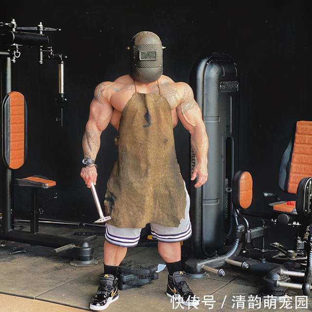 身材|巴西肌肉奶爸,体重130公斤,夸张的身材就像漫画里的人物一样