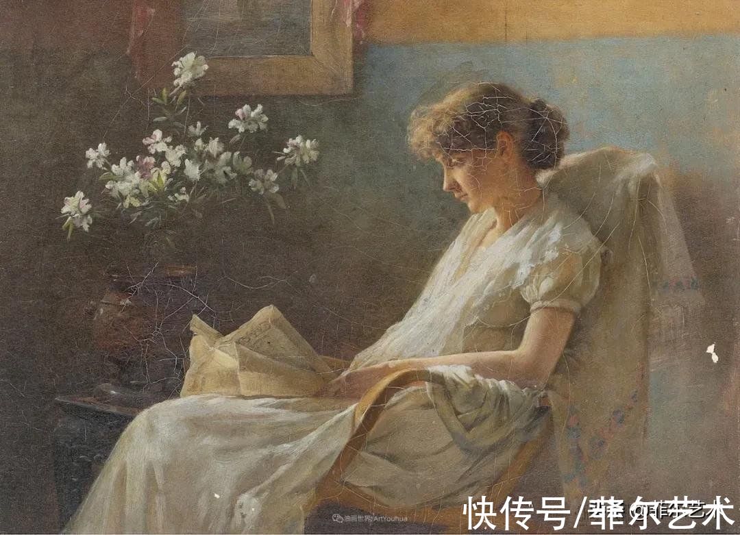 curran#美国画家画笔下的女人，犹如春天的茉莉花，清香、娇艳而不失典雅