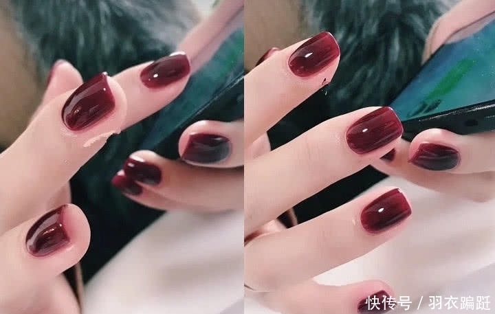 颜色控·新年美甲,最美的不是“车厘子”,不是“茄紫”,而是它