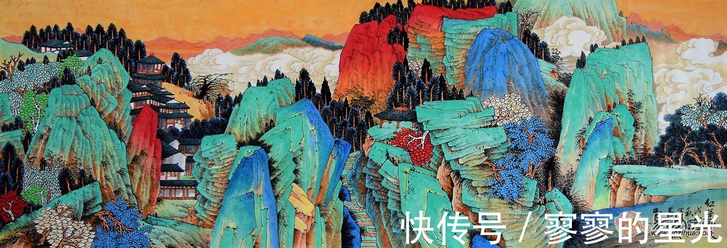 山水画&许吉尔山水画 境界高远 有着“一人一品”的山水画风