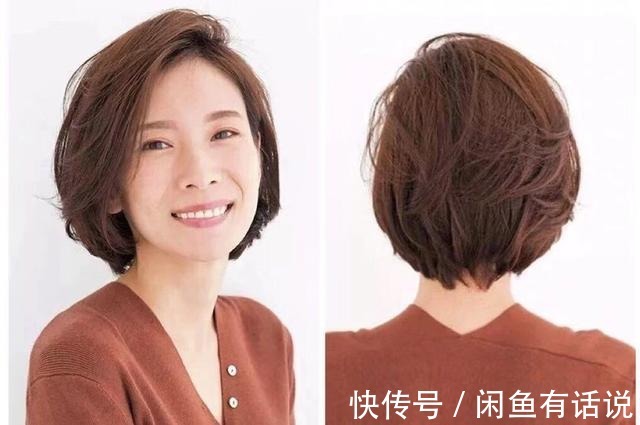 微卷|剪短发显脸大?看50多岁阿姨的亲身示范就知道,比长发时洋气多了
