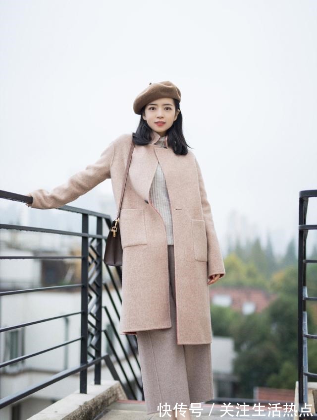 阔腿裤 大衣下面少穿裙子,现流行大衣+长裤,知性有气质,三木都爱了!