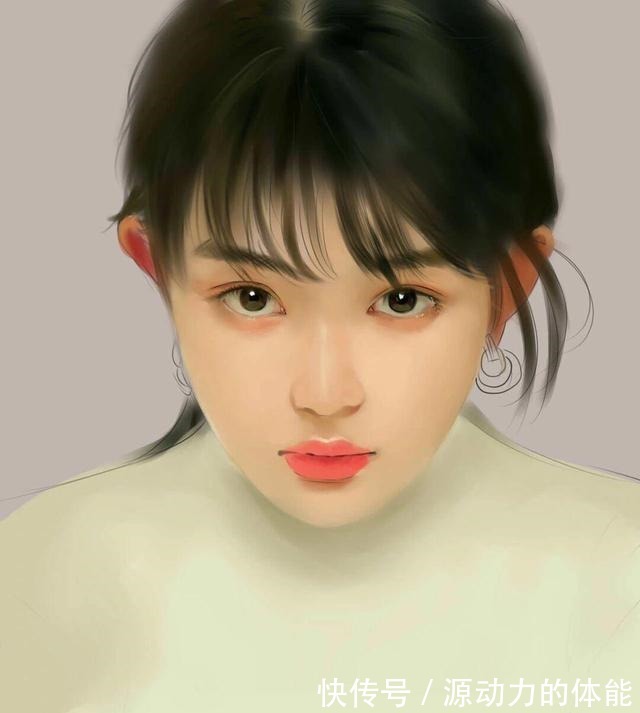 厚涂|厚涂韩服少女(附过程)!