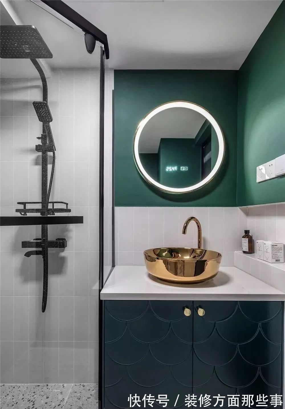 装修|44㎡长条形复古风小户型装修,时尚大气,很多人见了都羡慕!