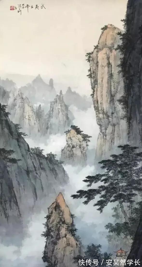 张大昕!海派|张大昕的山水画,以水取胜!