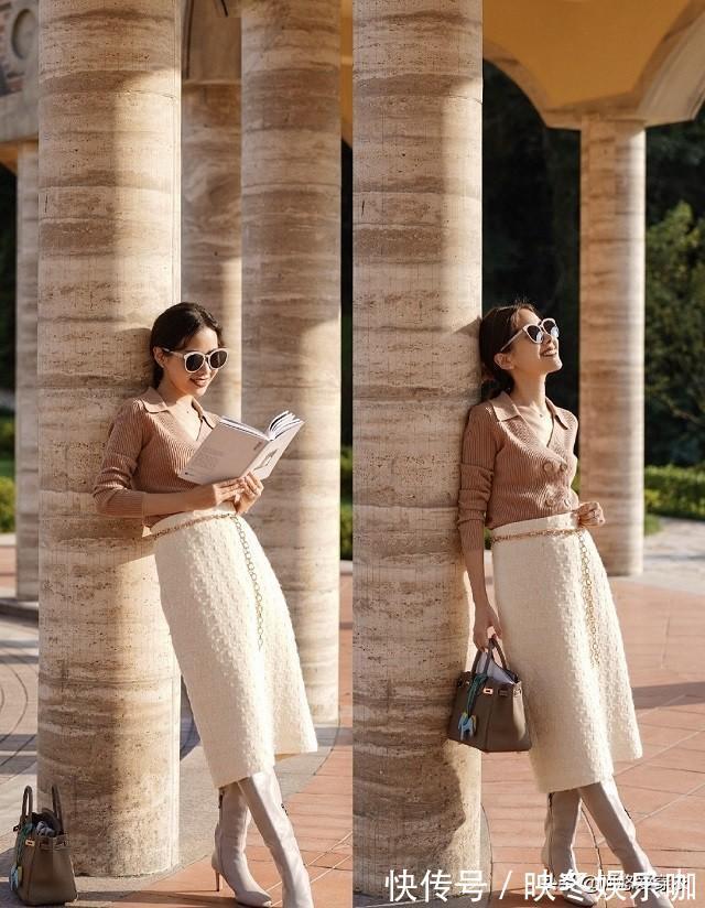 搭配 “呢子裙”早烂大街了，今年流行“烟管裙”，时髦显瘦又有气质