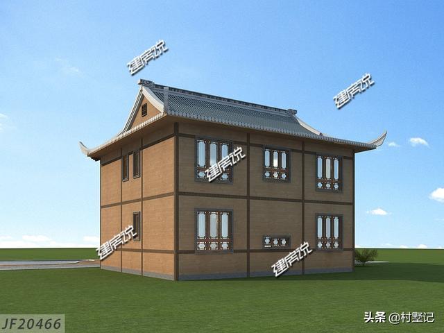 洗手间|面宽12米的中式别墅，百年不过时，建一栋全村人都羡慕