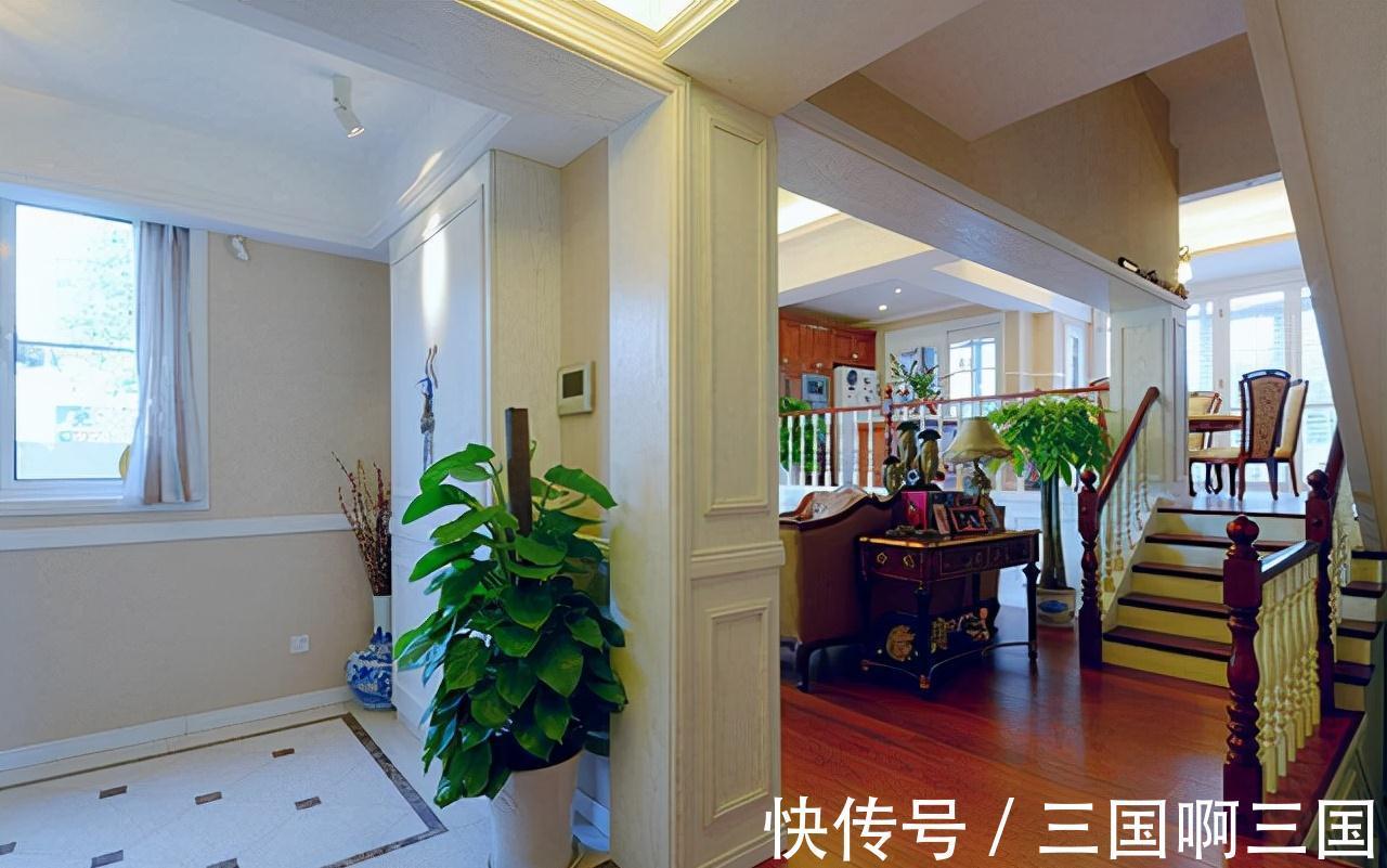 空间|美式别墅的独特韵味,客厅没有电视也很美,复古和浪漫并存