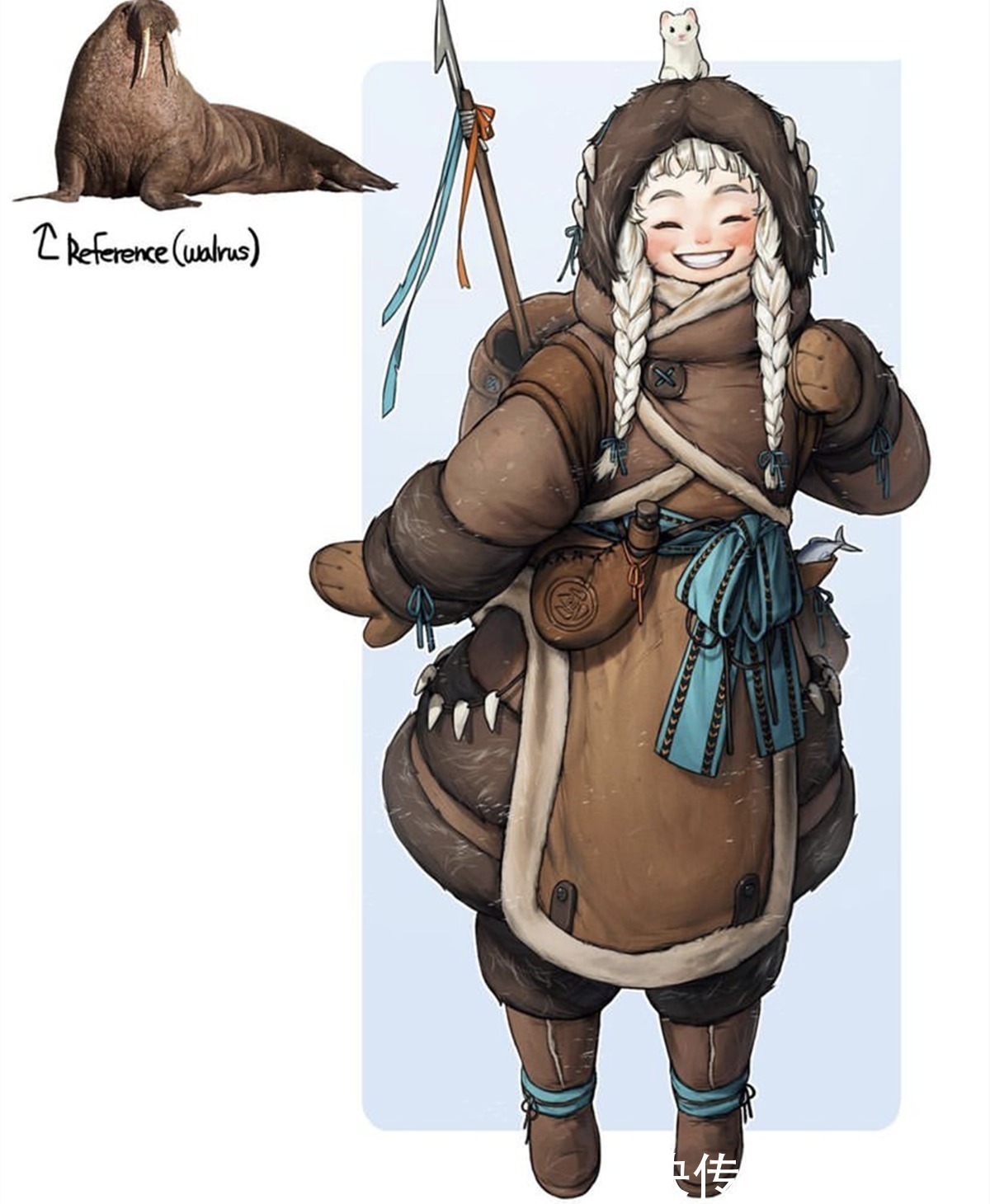 动物|动物变成二次元形象也就算了,连食物也可以,这位画师脑洞有点大