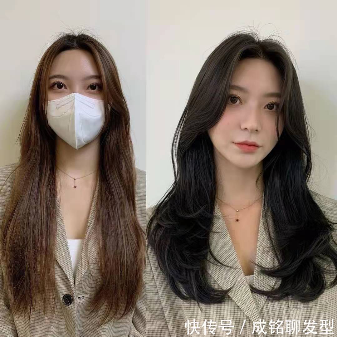 棕色系 漂染好看但太伤头发,今年流行不漂发的发色,洋气显白又有高级感