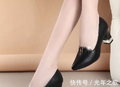 高跟鞋 百搭镶钻粗跟女鞋,时髦又舒适,洋气不累脚!
