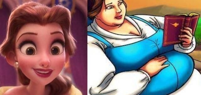 卡密娘|迪士尼公主集体变胖，艾莎变成一个“球”，你还会爱她们吗