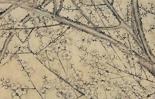 意境!朱瞻基《墨梅图》欣赏:笔法意境皆第一,继承了王冕的绘画风格