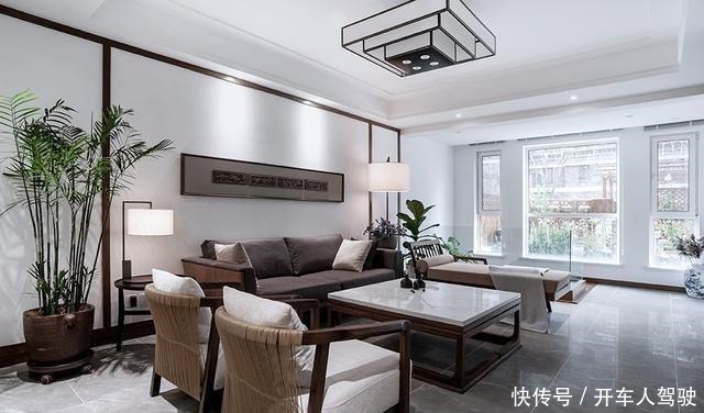 客厅|有一种美，叫做新中式！145㎡新房打造的极简又高级！爱了！
