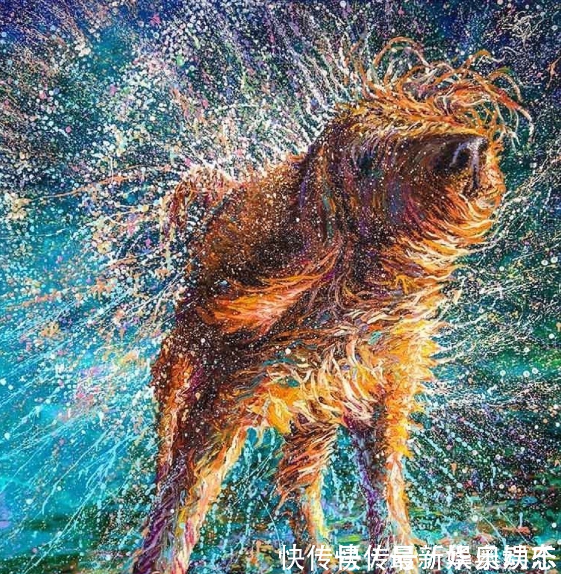 斯科特!扔掉画笔,用手指玩转色彩——美女画家艾里斯神奇的指上绘画