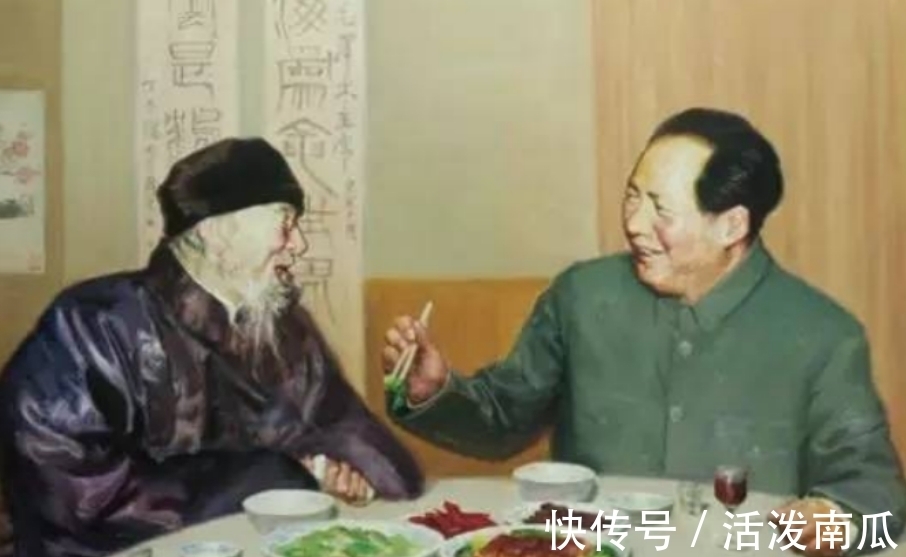 毛主席!齐白石赠毛主席一幅画,酒后又欲抢回,主席:不行,上面有我名字