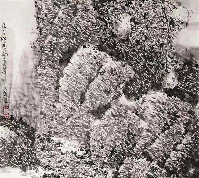 山水画#艺术鉴赏网:著名画家鞠太运笔下的“神农溪之源”