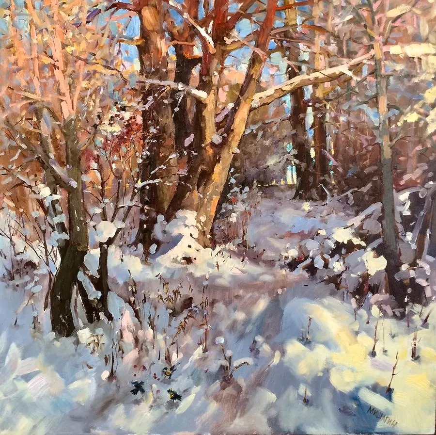 米沙金!俄罗斯画家米沙金的风景油画,美的不要不要的!