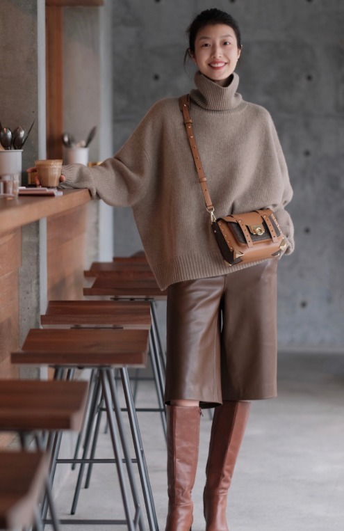 西装裤|针织衫怎么穿保暖又高级?借鉴这几组穿搭,洋气温柔又显气质