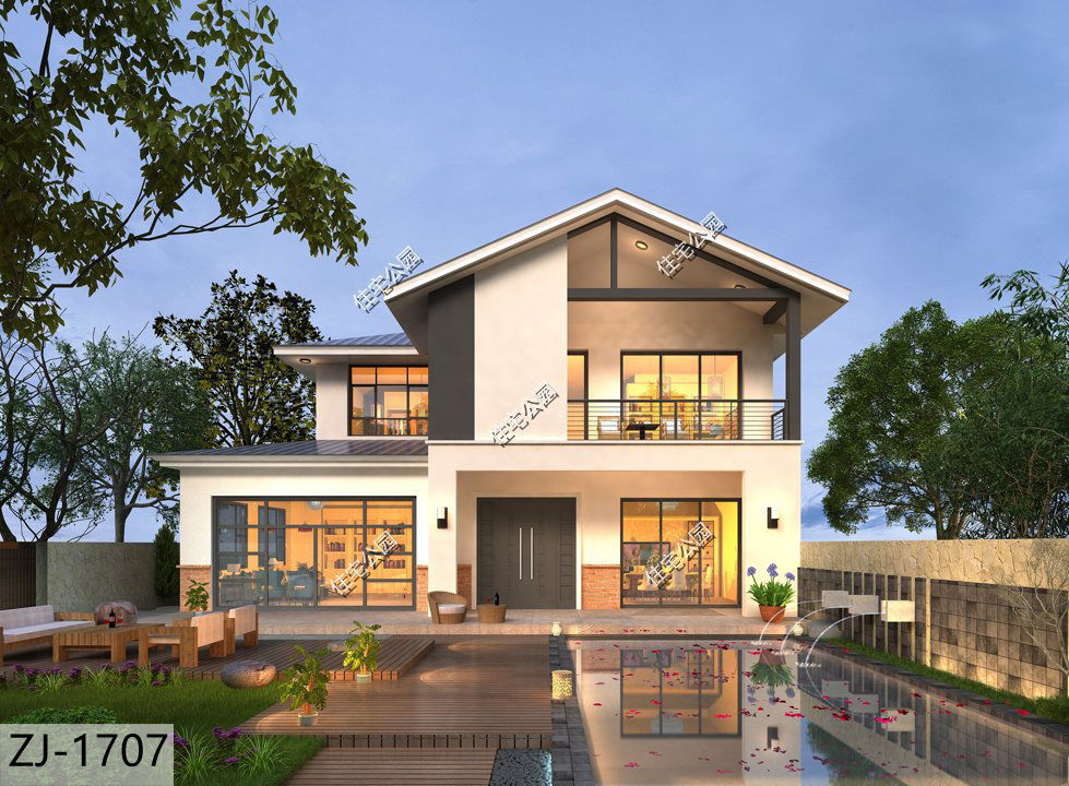 储藏室|10套二层农村别墅图纸,第3套第4套建的人最多,最后一套造价20万