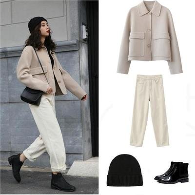 锥形裤 小个子穿呢子大衣,下半身如何搭配更显高