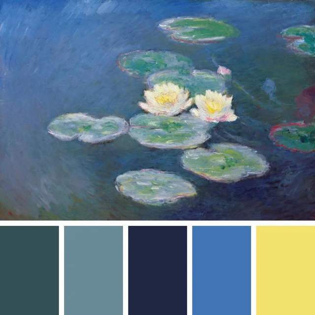 奥基夫|使用自然灵感调色板的 4 位大师级艺术家:莫奈、梵高、弗兰肯塔勒、奥基夫!