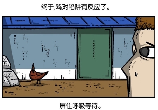 石头|搞笑漫画：螳螂抓鸡，用人做诱饵