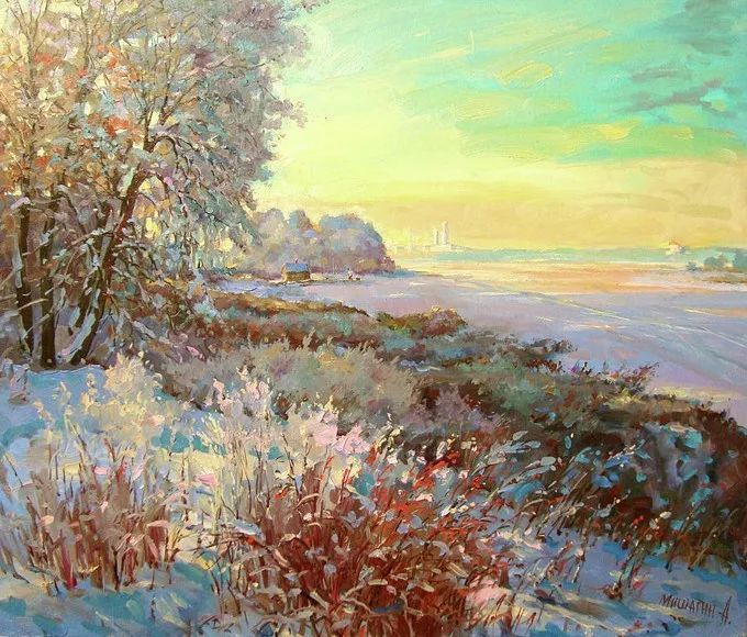 油画&浓郁的色彩,俄罗斯画家安德烈·米沙金的风景油画(二)