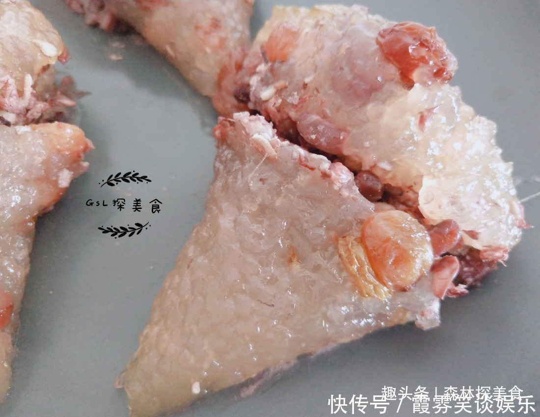 粽子|我家做粽子不用糯米,用西米做出来的粽子晶莹剔透,好看更好吃