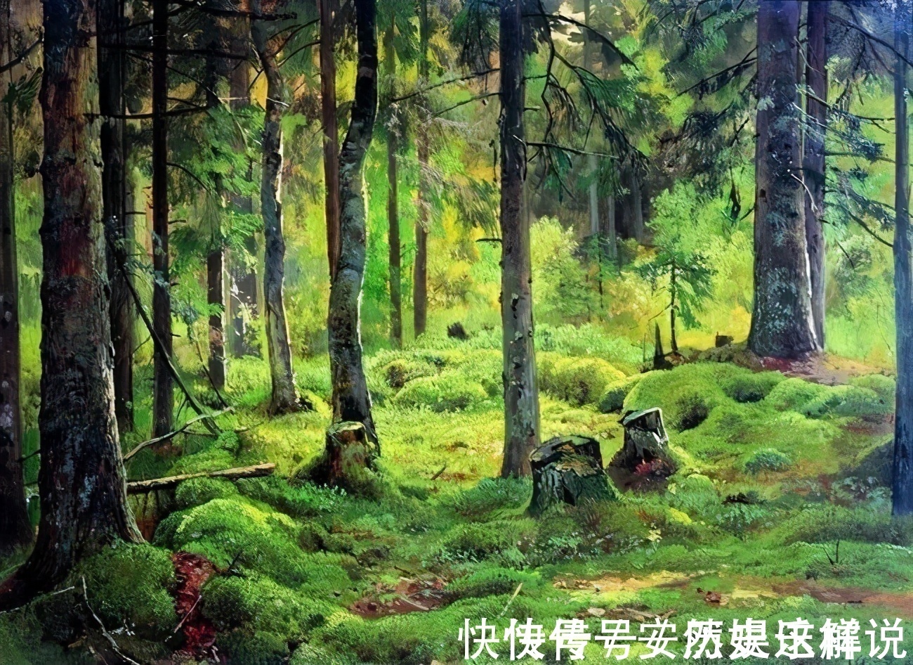 那个时代$俄罗斯杰出风景画家希施金的作品,诗一般的境界!